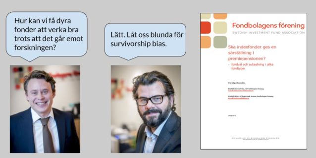 Bild på rapporten från Fondbolagens förening samt författarna