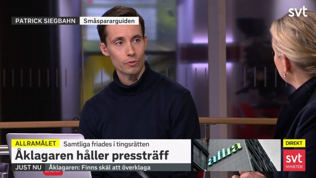 Patrick kommenterar domen i Allra i svt